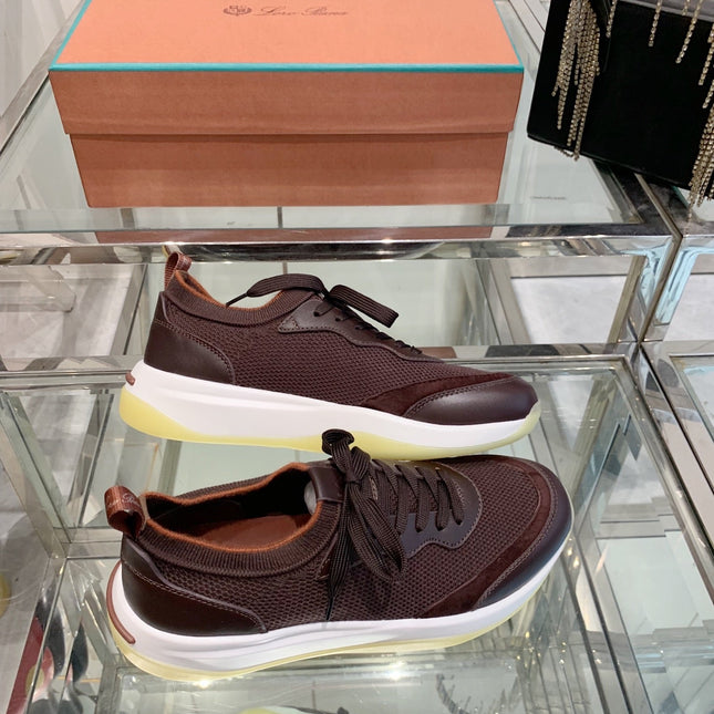 SNEAKER IN MAHOGANY RED CANVAS MIX SUEDE WITH LAMBSKIN