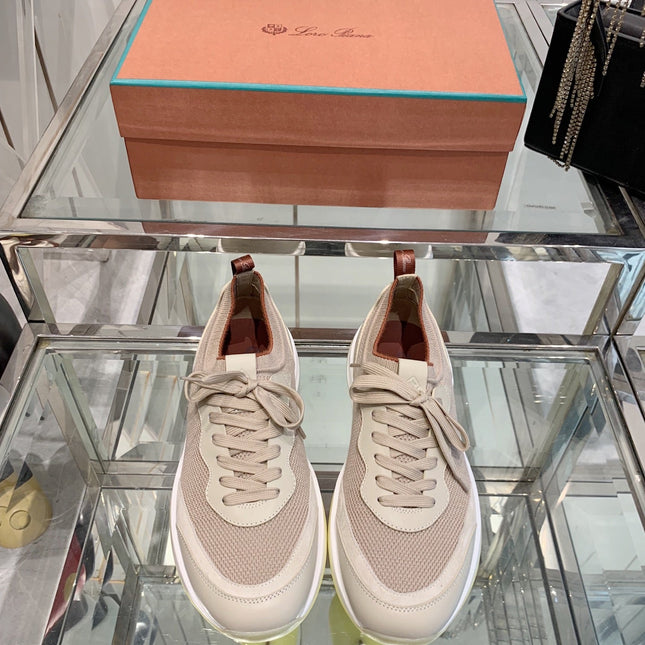 SNEAKER IN LIGHT PINK CANVAS MIX SUEDE WITH LAMBSKIN