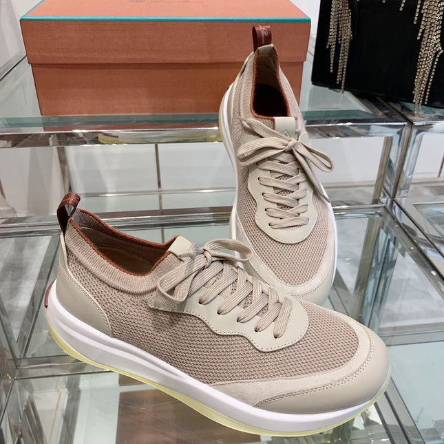 SNEAKER IN LIGHT PINK CANVAS MIX SUEDE WITH LAMBSKIN