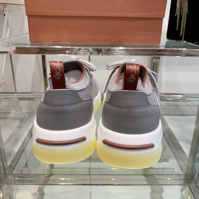 SNEAKER IN GRAY CANVAS MIX SUEDE WITH LAMBSKIN