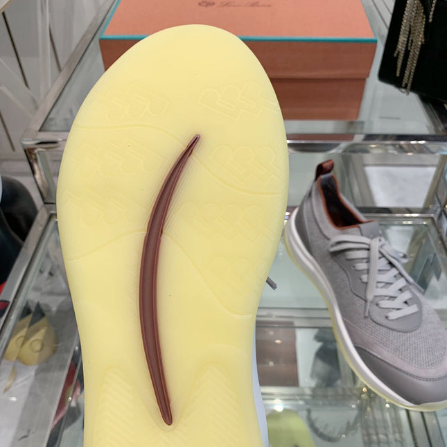 SNEAKER IN GRAY CANVAS MIX SUEDE WITH LAMBSKIN