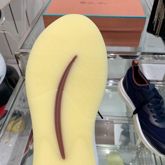 SNEAKER IN MIDNIGHT BLUE CANVAS MIX SUEDE WITH LAMBSKIN