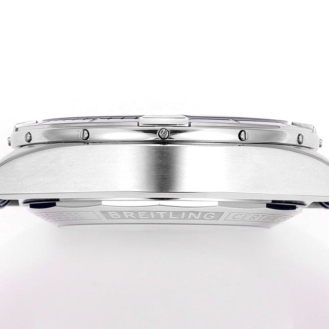 SUPER CHRONOMAT B01 44 CERAMIC BEZEL BLUE AND WHITE DIAL