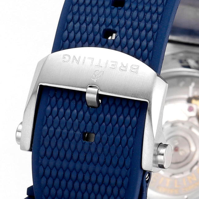 SUPER CHRONOMAT B01 44 CERAMIC BEZEL BLUE AND WHITE DIAL