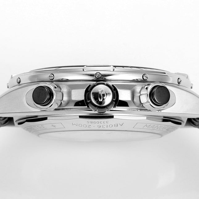 SUPER CHRONOMAT B01 44 STEEL CASE BLACK RUBBER STRAP