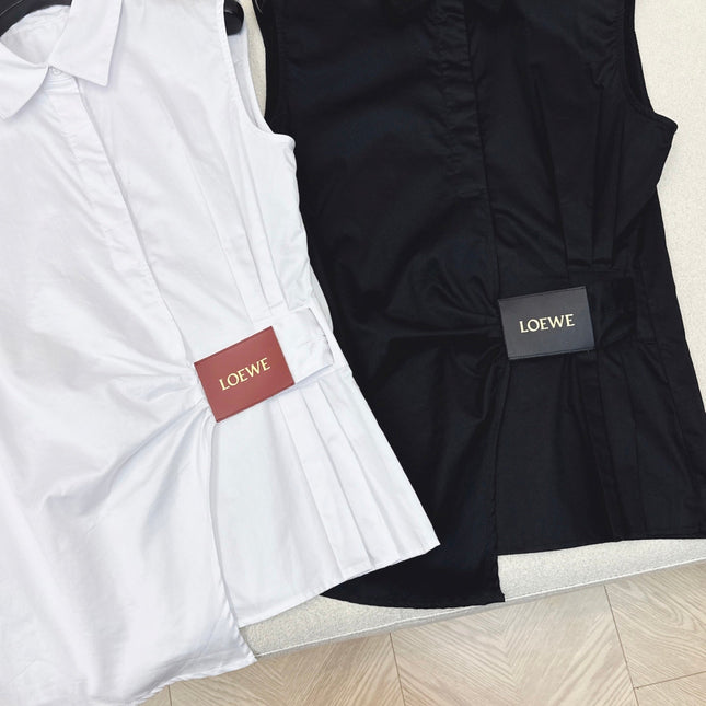 Loewe 25 Sleeveless Shirt Cotton 612246