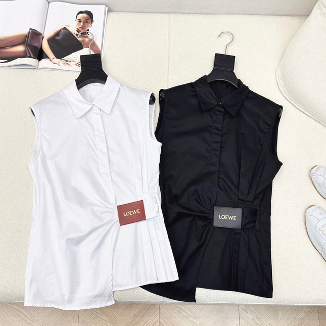 Loewe 25 Sleeveless Shirt Cotton 612246