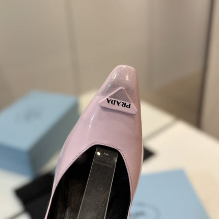 PRA BRUSHED PUMPS PASTEL PINK LAMBSKIN