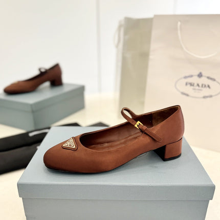 Pra Ballerina Pumps 40 Rust Suede Fabric