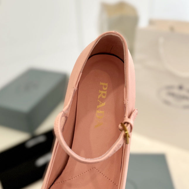 Pra Ballerina Pumps 40 Pink Lambskin