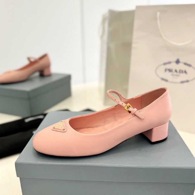 Pra Ballerina Pumps 40 Pink Lambskin