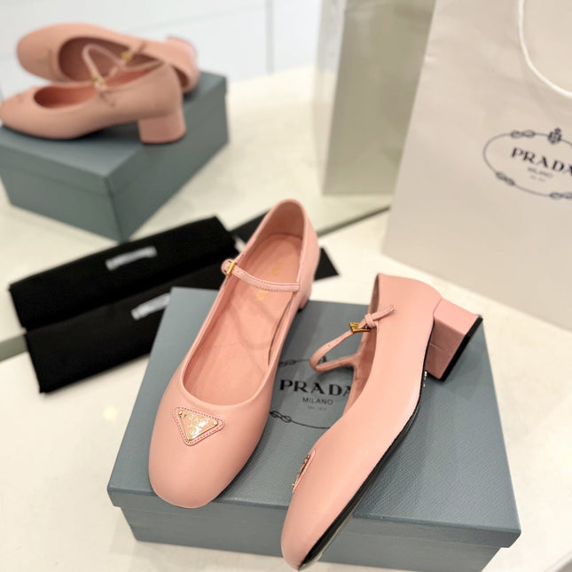 Pra Ballerina Pumps 40 Pink Lambskin