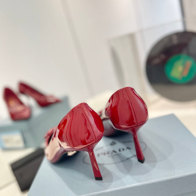 Pra Pumps 75 Red Patent Leather