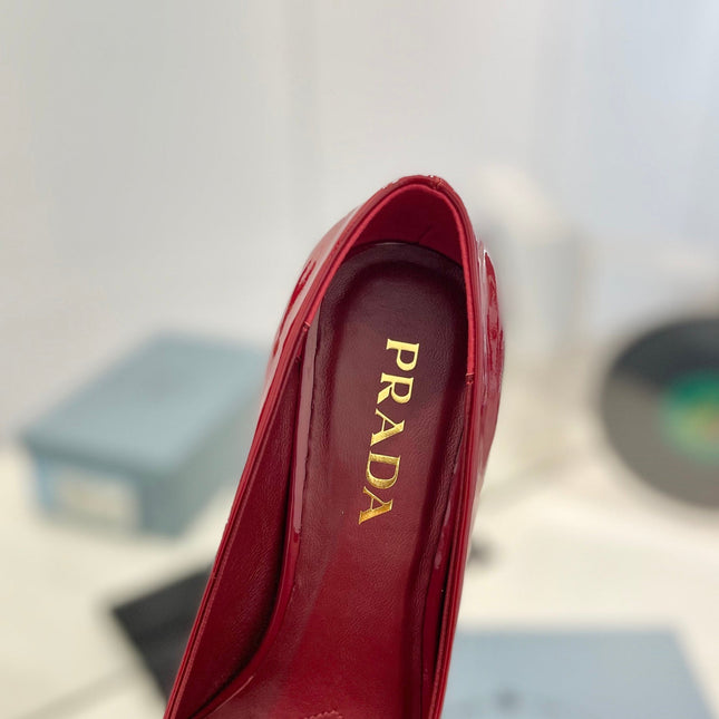Pra Pumps 75 Red Patent Leather