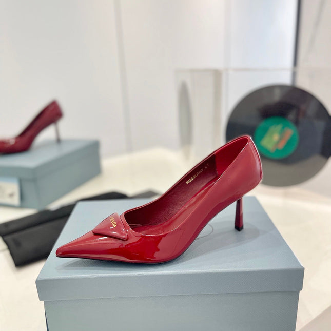 Pra Pumps 75 Red Patent Leather