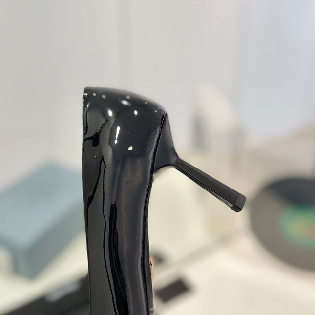 Pra Pumps 75 Black Patent Leather