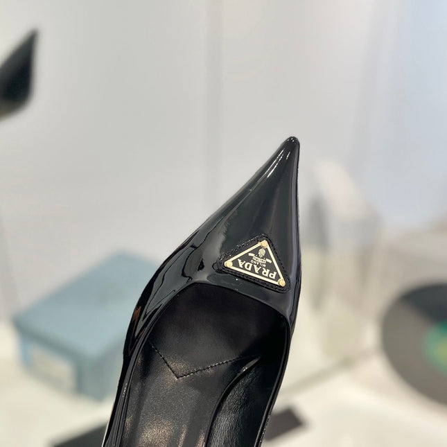 Pra Pumps 75 Black Patent Leather