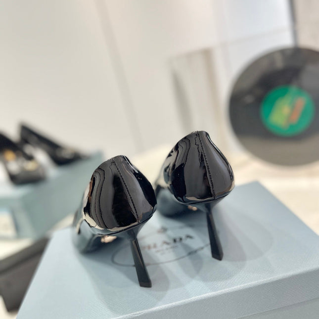 Pra Pumps 75 Black Patent Leather