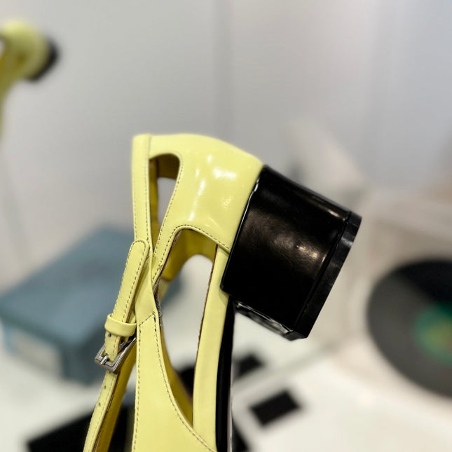 Pra Pumps 50 Square Sole Vanilla Patent Leather