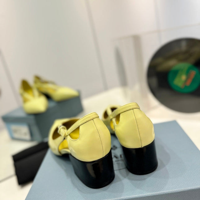 Pra Pumps 50 Square Sole Vanilla Patent Leather