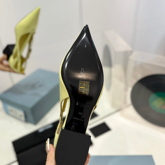 Pra Pumps 50 Square Sole Vanilla Patent Leather