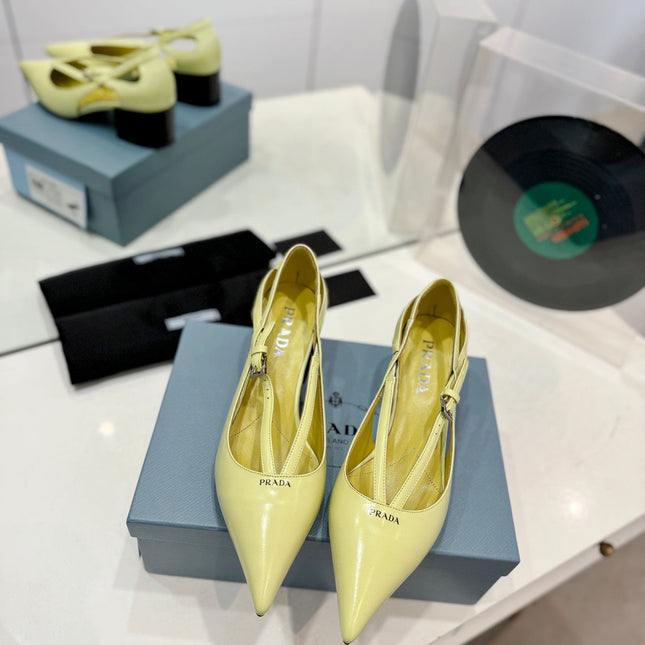 Pra Pumps 50 Square Sole Vanilla Patent Leather