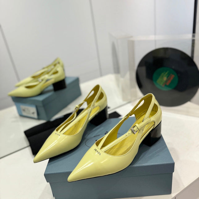 Pra Pumps 50 Square Sole Vanilla Patent Leather