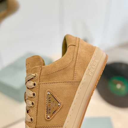 PRA DOWNTOWN PERFORATED SNEAKERS CAMEL SUEDE