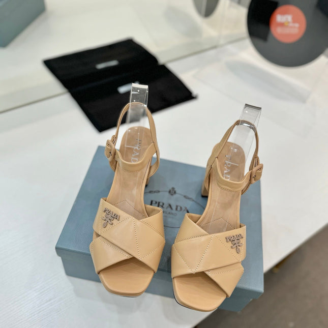 PRA HIGH HEELS 85MM IN BEIGE CALFSKIN