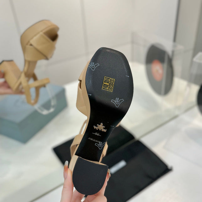 PRA HIGH HEELS 85MM IN BEIGE CALFSKIN