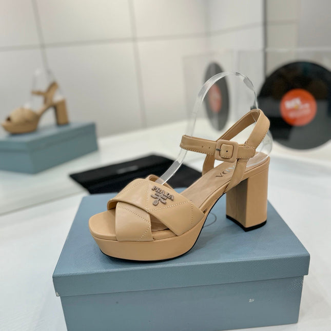 PRA HIGH HEELS 85MM IN BEIGE CALFSKIN
