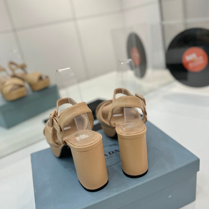 PRA HIGH HEELS 85MM IN BEIGE CALFSKIN