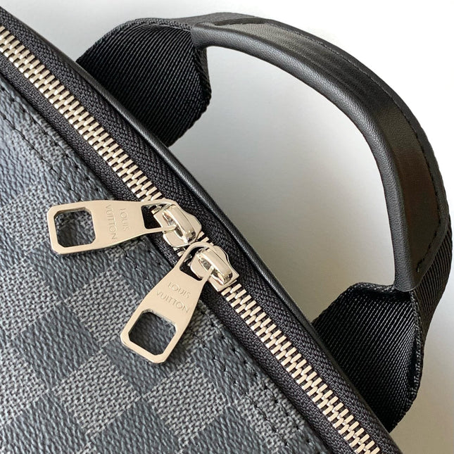 LV 25S MICHAEL BACKPACK 42 IN DAMIER INFINI ONYX CALFSKIN