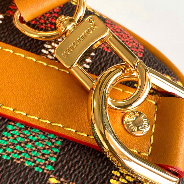 LV 25S KEEPALL BANDOULIÈRE BAG 25 IN MULTIPLE LV VERT DAMIER EBENE CANVAS