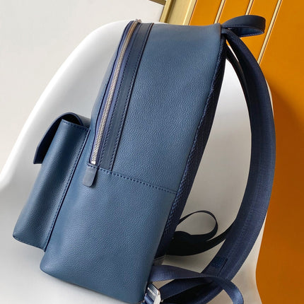 LV 25S TAKEOFF BACKPACK 43 IN ATLANTIC BLUE CALFSKIN