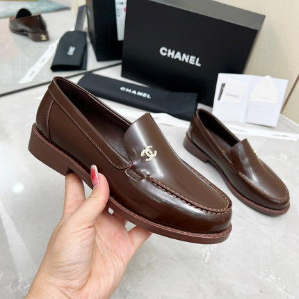 CC MOCCASINS IN BROWN CALFSKIN