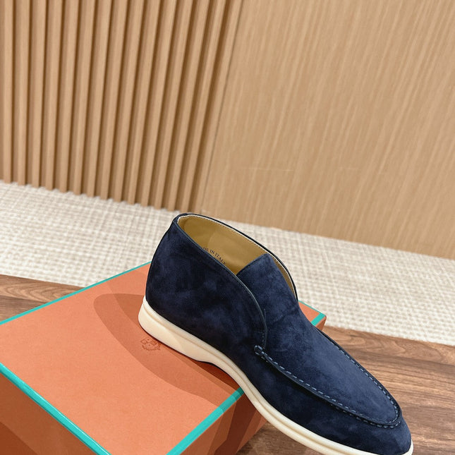 LP OPEN WALK LOAFERS NAVY SUEDE