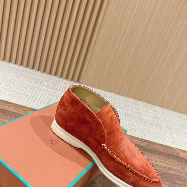 LP OPEN WALK LOAFERS FIRE SUEDE