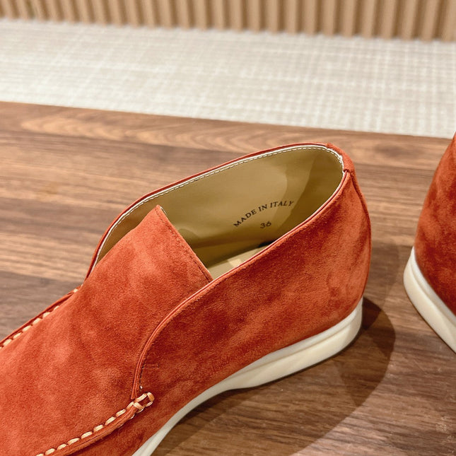 LP OPEN WALK LOAFERS FIRE SUEDE