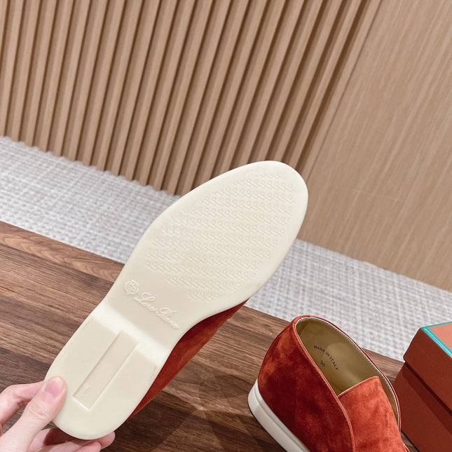 LP OPEN WALK LOAFERS FIRE SUEDE