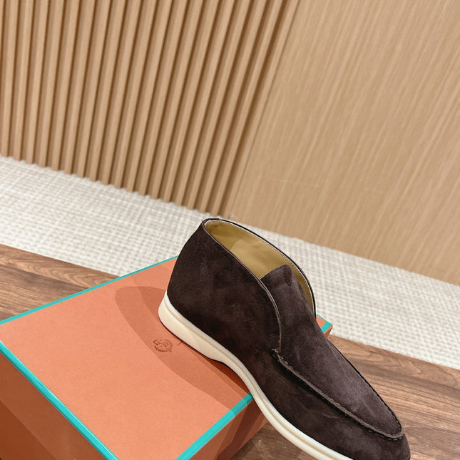 LP OPEN WALK LOAFERS ASH BROWN SUEDE