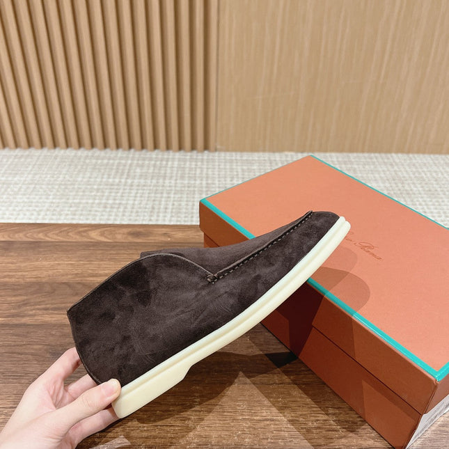 LP OPEN WALK LOAFERS ASH BROWN SUEDE