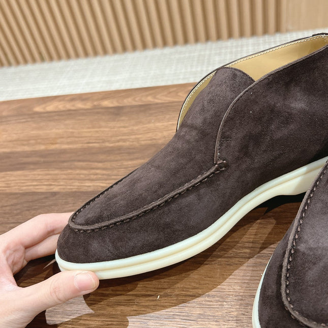 LP OPEN WALK LOAFERS ASH BROWN SUEDE