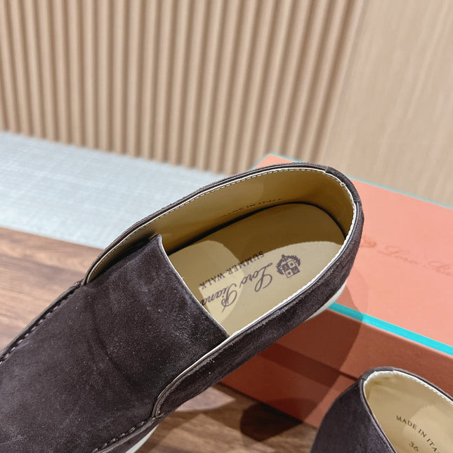 LP OPEN WALK LOAFERS ASH BROWN SUEDE