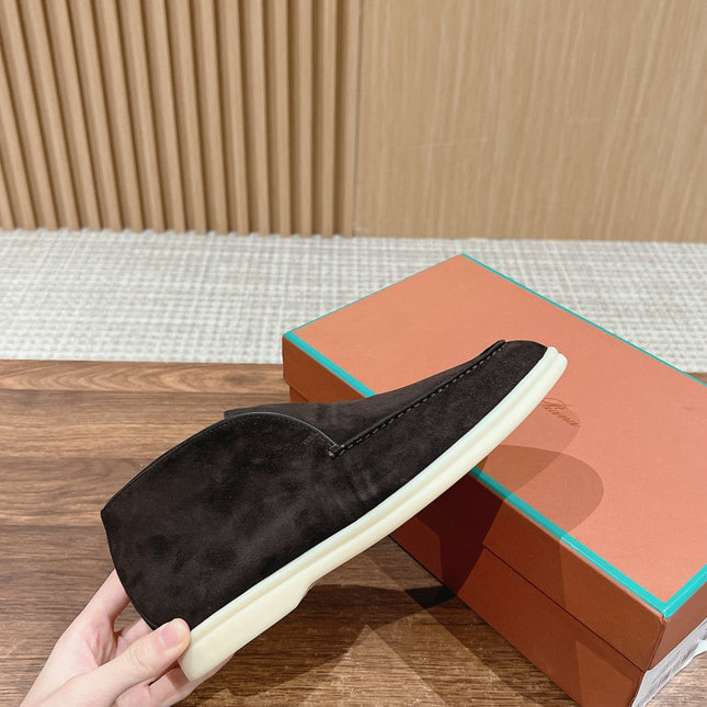 LP OPEN WALK LOAFERS CHARCOAL SUEDE