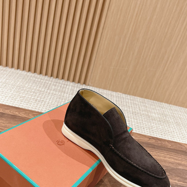 LP OPEN WALK LOAFERS CHARCOAL SUEDE