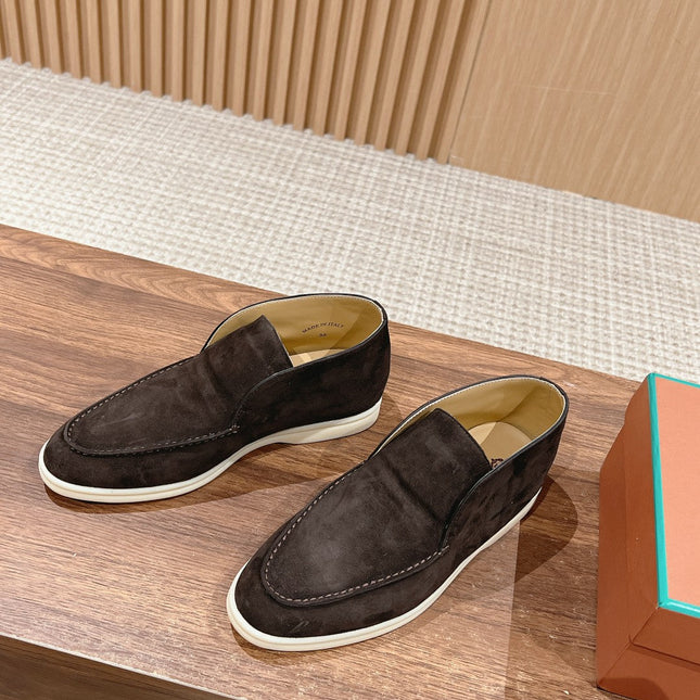 LP OPEN WALK LOAFERS CHARCOAL SUEDE
