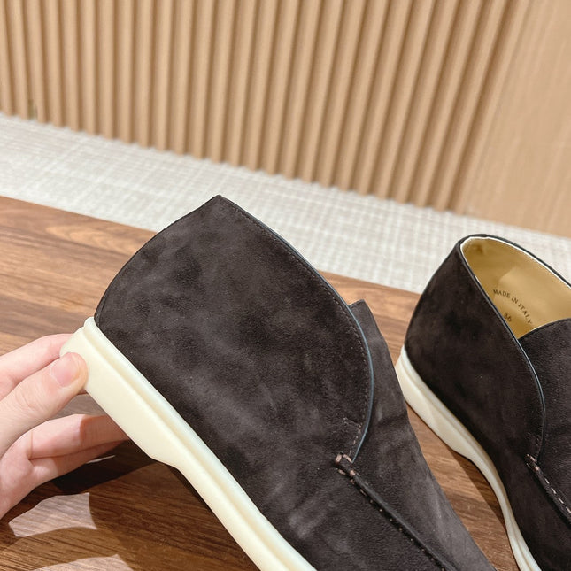 LP OPEN WALK LOAFERS CHARCOAL SUEDE