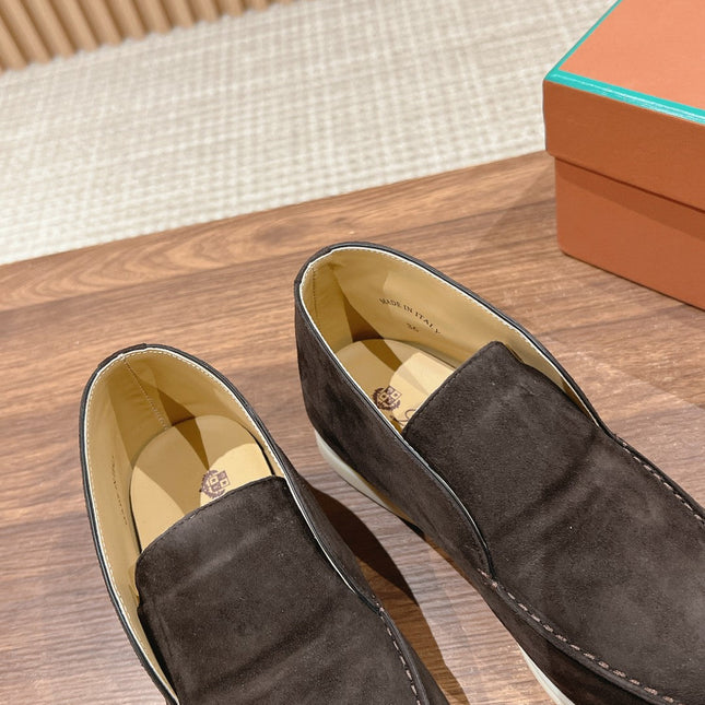 LP OPEN WALK LOAFERS CHARCOAL SUEDE