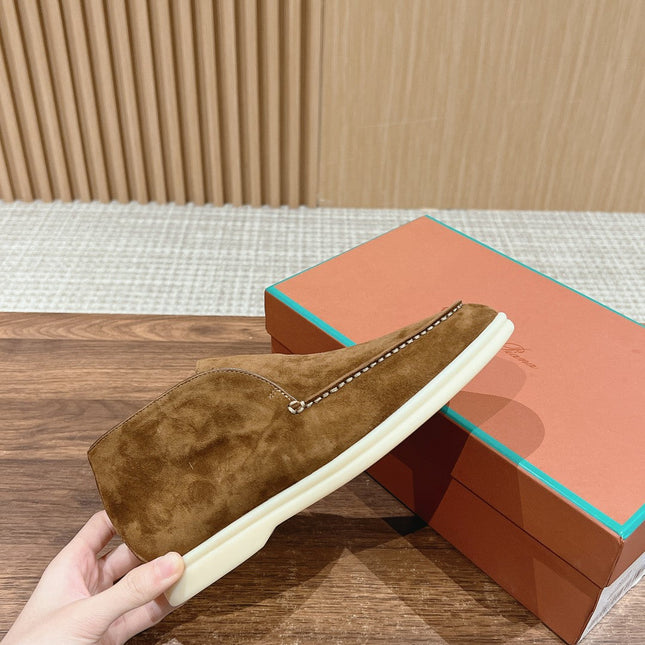 LP OPEN WALK LOAFERS SEPIA SUEDE